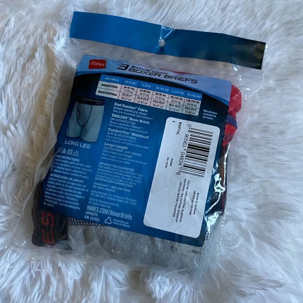 ‎Hanes Long Leg Boxer Briefs